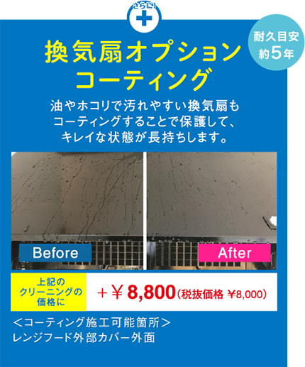 換気扇オプションコーティング 換気扇オプションコーティング