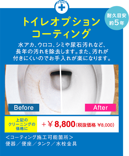 トイレオプションコーティング トイレオプションコーティング